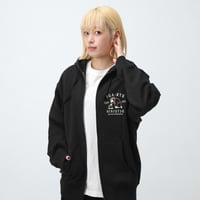 【再入荷無し】猫忍者ジップパーカー/NEKONINJA Zip Hoodie(BLACK）
