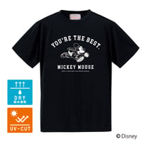 MICKEY ドライTシャツ/MICKEY DLY T-shirts(BLACK)