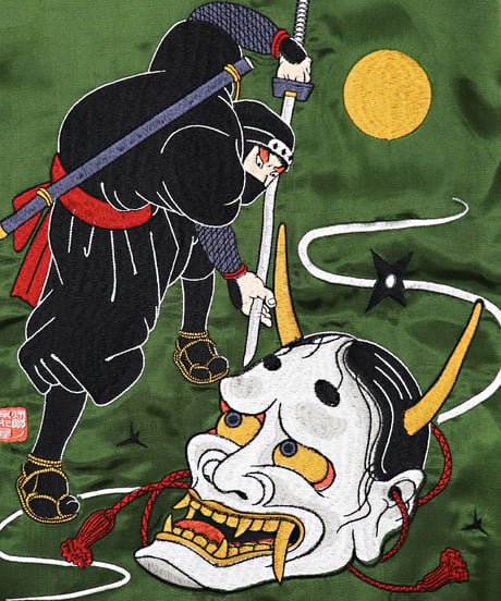 伊賀くみひも 忍者スカジャン/IGAKUMIHIMO NINJA SUKAJAN(GR×BE)