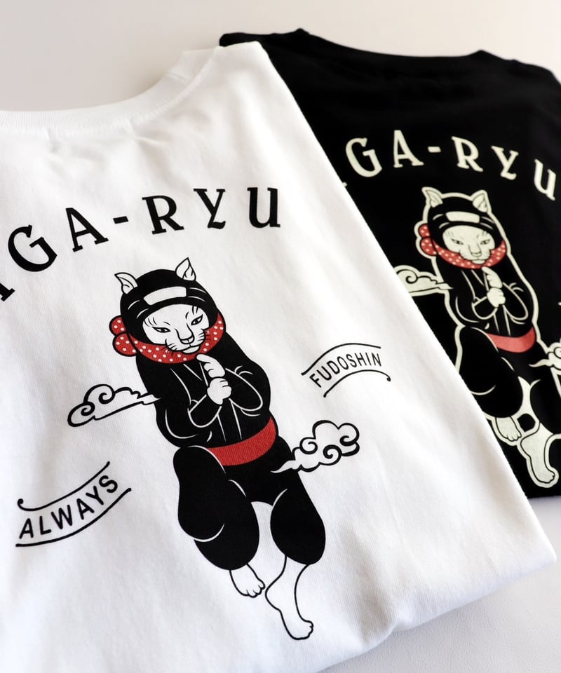 猫忍者 忍法Tシャツ/NEKONINJA T-shirts(BLACK) | 伊賀の京丸屋／公