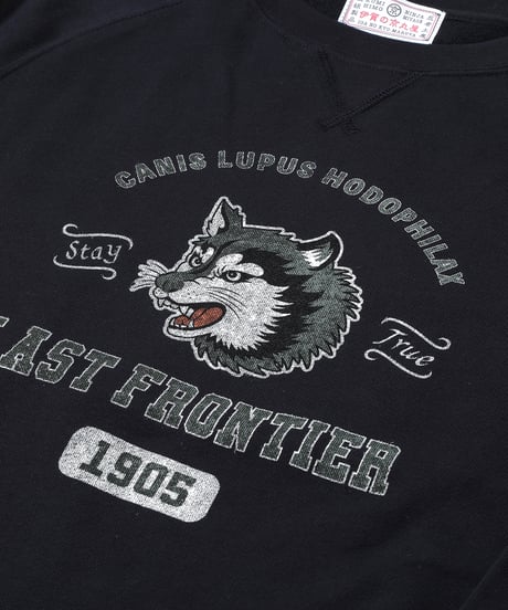 狼スウェット/ WOLF Sweatshirt(NAVY)