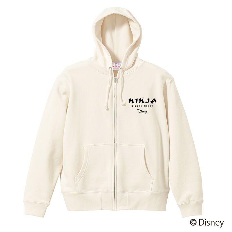 再入荷なし】MICKEY ジップパーカー/MICKEY ZipHoodie(NATURAL)