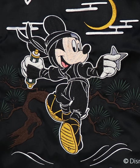 【再入荷無し】伊賀くみひも MICKEYスカジャン/IGAKUMIHIMO MICKEY SUKAJAN(BK×BE)