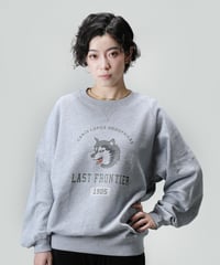 狼スウェット/ WOLF Sweatshirt(GREY）