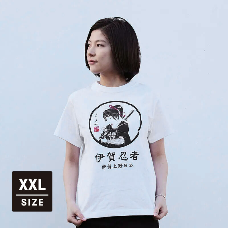 再入荷なし】くのいちTシャツ/KUNOICHI T-shirts(WHITE) | 伊賀