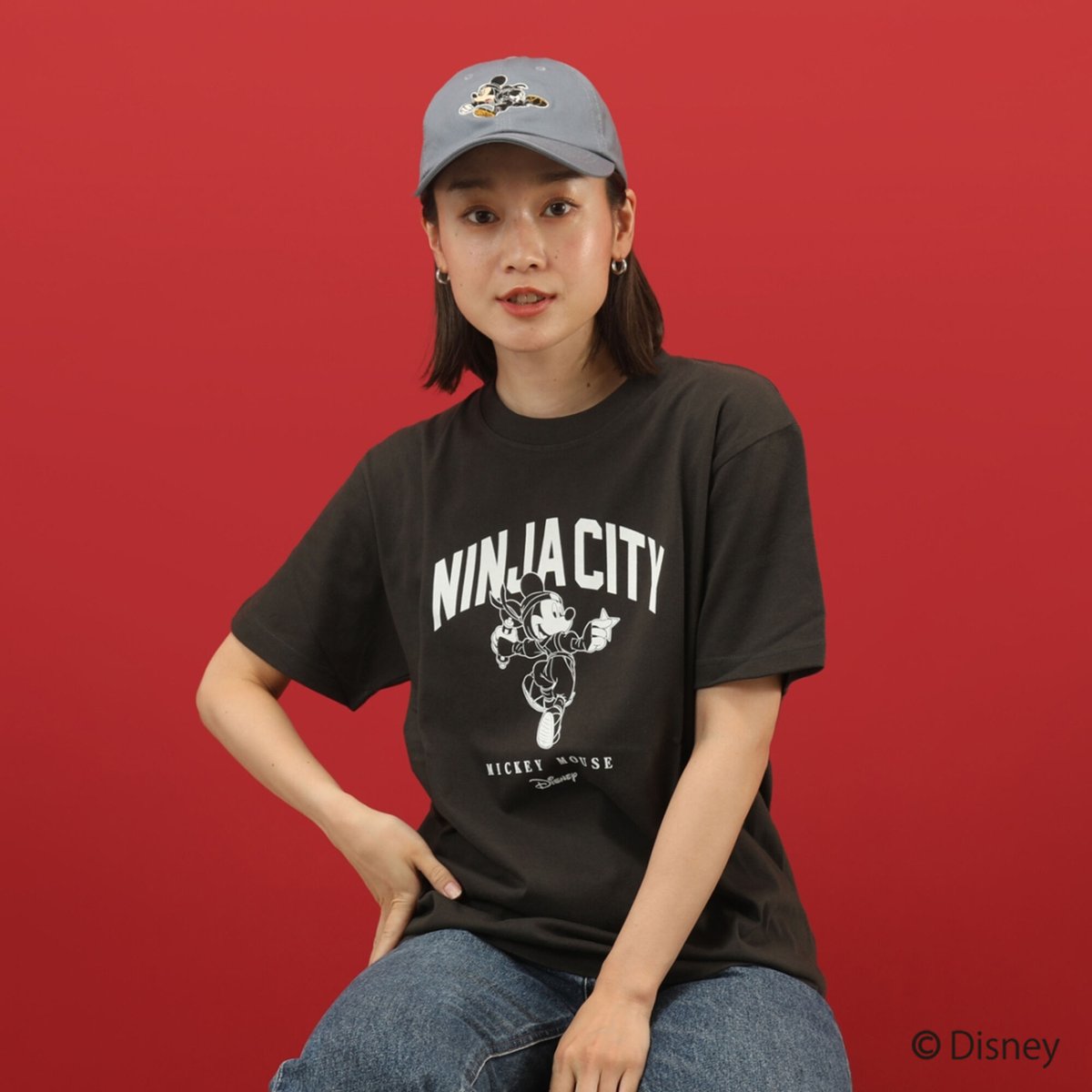 MICKEY Tシャツ/MICKEY T-shirts(SUMI BLACK) | 伊賀の京丸