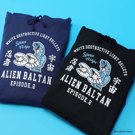 バルタン星人パーカー/ALIEN BALTAN Hoodie(BLACK）
