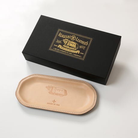 伊賀牛レザートレー IGAUSHI LEATHER TRAY(TAN×BLACK)