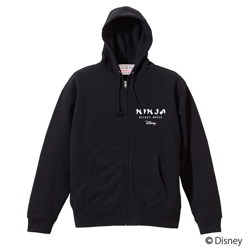 MICKEY ジップパーカー/MICKEY ZipHoodie(BLACK) | 伊賀の京丸屋