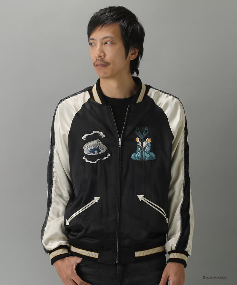再入荷無し】伊賀くみひもバルタン星人スカジャン/IGAKUMIHIMO ALIEN