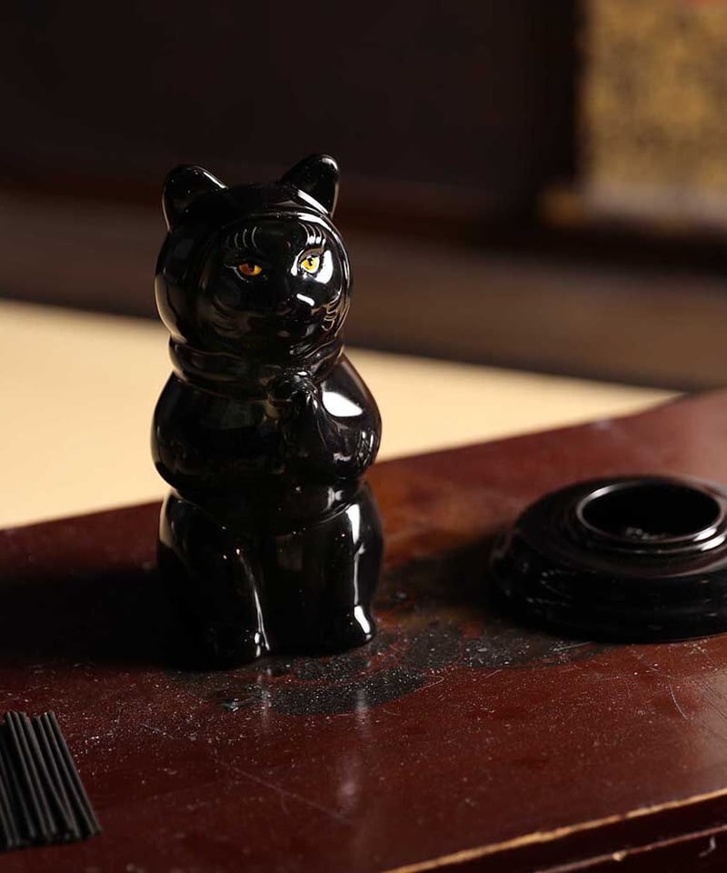 猫忍者香炉/NEKO NINJA INCENSE CHAMBER（BLACK） | 伊賀の京丸