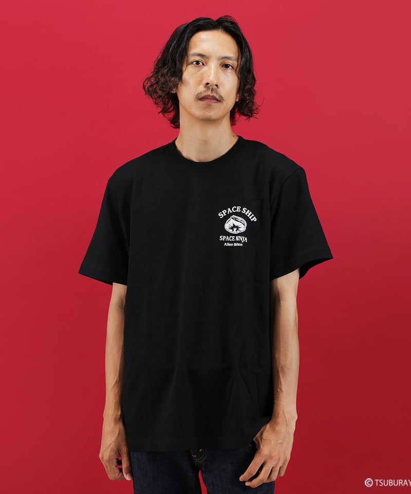 再入荷なし】宇宙船×バルタン星人Tシャツ/ALIEN BALTAN T-shirts(BLA