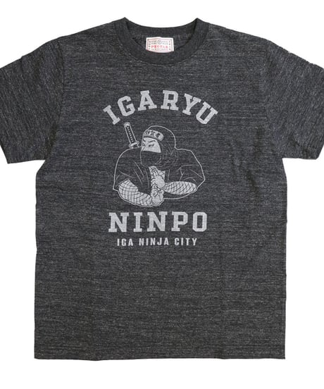 忍者忍法Ｔシャツ /NINJA NINPO T-shirts(H.BLACK)