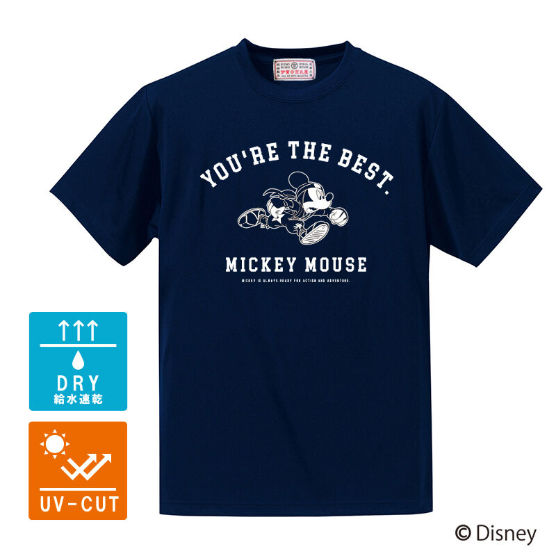 MICKEY ドライTシャツ/MICKEY DLY T-shirts(NAVY) | 伊賀の京