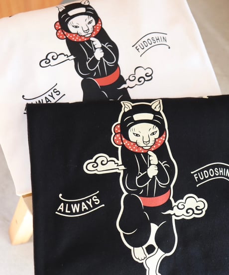 猫忍者 忍法Tシャツ/NEKONINJA T-shirts(BLACK)