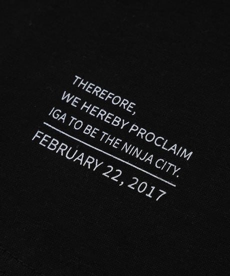IGA NINJA CITY 刺繍 T-shirts (BLACK)