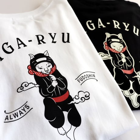 【再入荷】猫忍者 忍法Tシャツ/NEKONINJA T-shirts(WHITE)