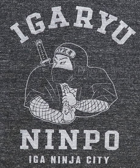 忍者忍法Ｔシャツ /NINJA NINPO T-shirts(H.BLACK)