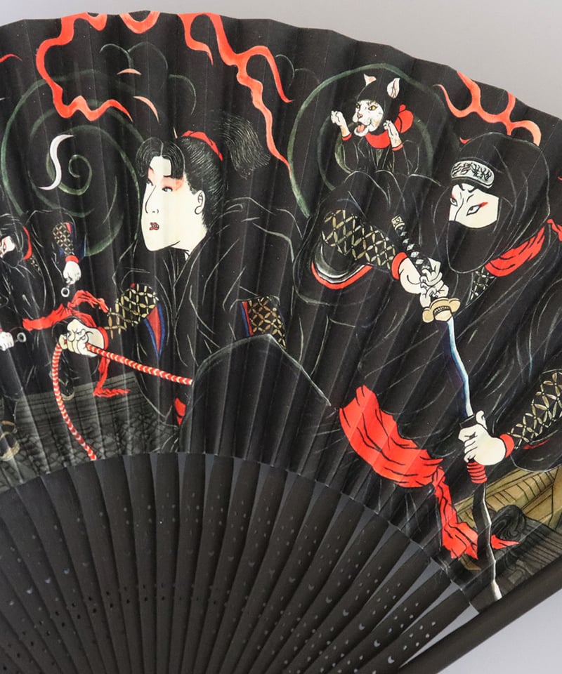 再入荷無し】伊賀くみひも京扇子 忍者/IGA KUMIHIMO KYOSENSU NINJA