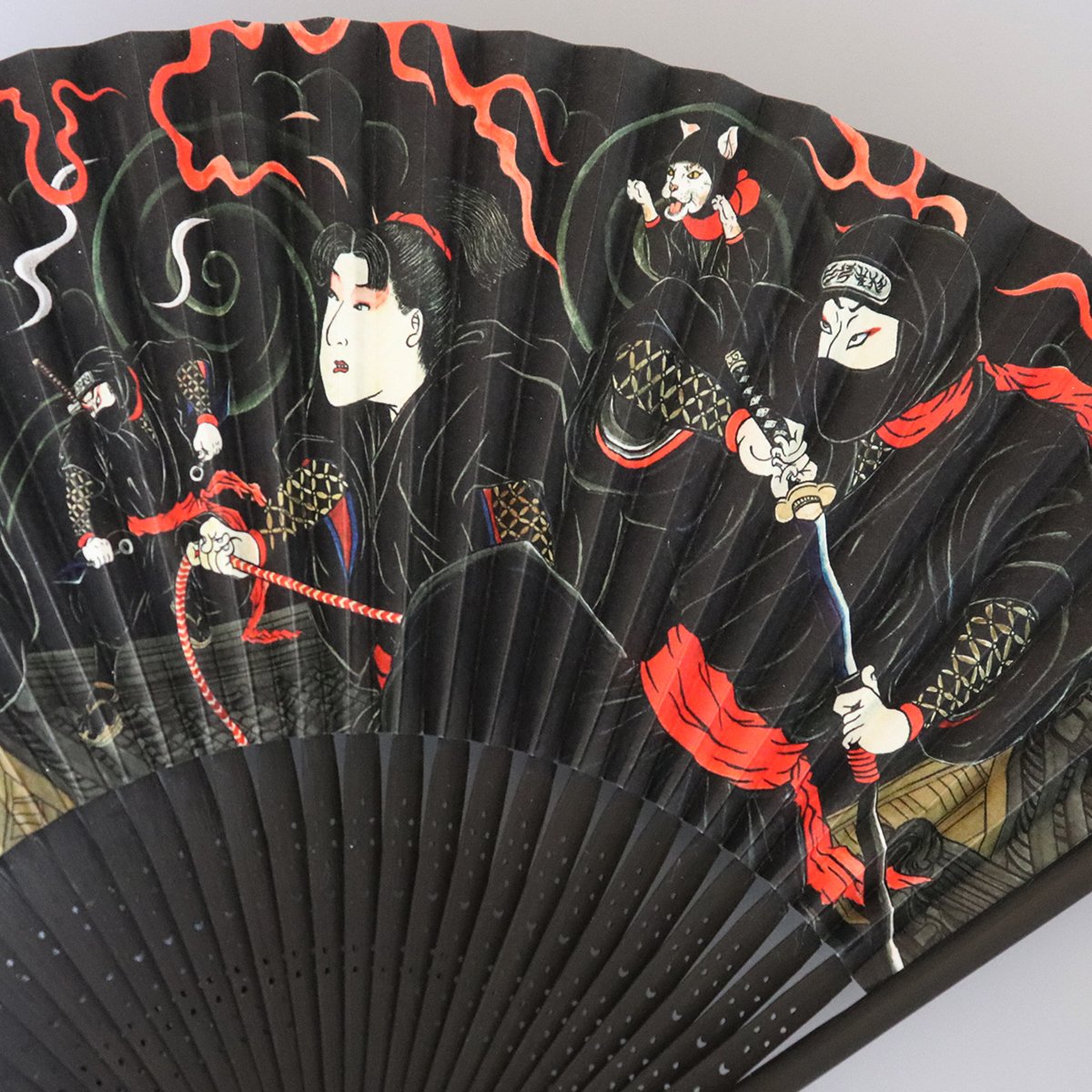 再入荷無し】伊賀くみひも京扇子 忍者/IGA KUMIHIMO KYOSENSU NINJA