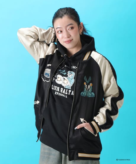 【再入荷無し】伊賀くみひもバルタン星人スカジャン/IGAKUMIHIMO ALIEN BALTAN SUKAJAN(BK×BE)