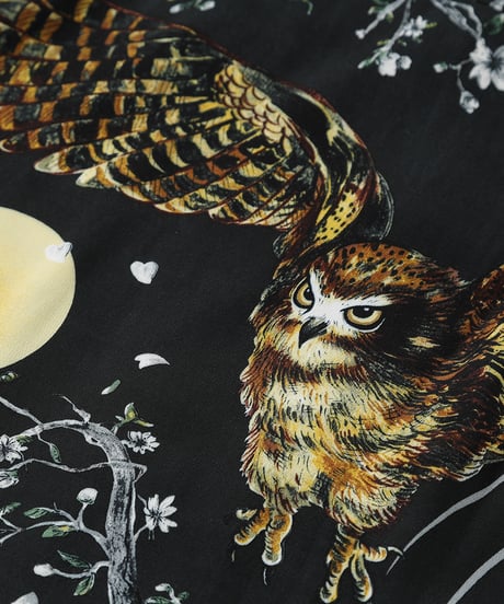 伊賀くみひもアロハシャツ 梟（半袖）/IGA KUMIHIMO ALOHA-SH OWL（SHORT SLEEVE）