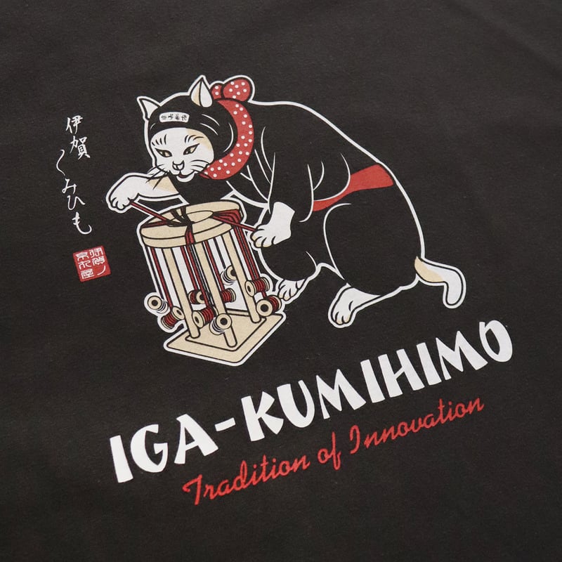 NEW】猫忍者 伊賀くみひもTシャツ/NEKONINJA Kumihimo T-shirts