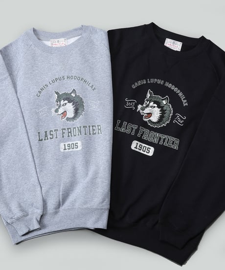 狼スウェット/ WOLF Sweatshirt(GREY）