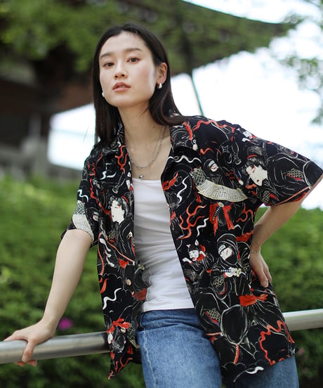 伊賀くみひもアロハシャツ 忍者（半袖）/IGA KUMIHIMO ALOHA-SH NINJA（SHORT SLEEVE）