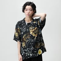 伊賀くみひもアロハシャツ 梟（半袖）/IGA KUMIHIMO ALOHA-SH OWL（SH