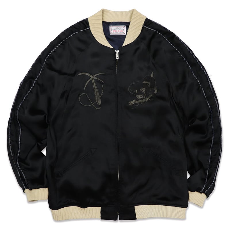伊賀くみひも 忍者スカジャン/IGAKUMIHIMO NINJA SUKAJAN(BLACK) 伊賀くみひも 忍者スカジャン/IGAKUMIHIMO NINJA SUKAJAN(BLACK)