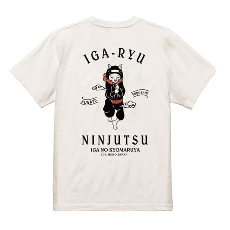 【再入荷】猫忍者 忍法Tシャツ/NEKONINJA T-shirts(WHITE)