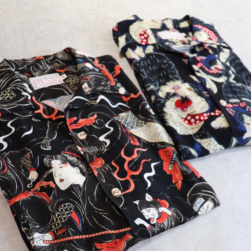 伊賀くみひもアロハシャツ 忍者(半袖)/IGA KUMIHIMO ALOHA-SH NINJA 伊賀くみひもアロハシャツ 忍者(半袖)/IGA KUMIHIMO ALOHA-SH NINJA