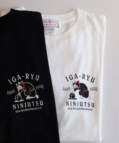 猫忍者 忍法Tシャツ/NEKONINJA T-shirts(WHITE)