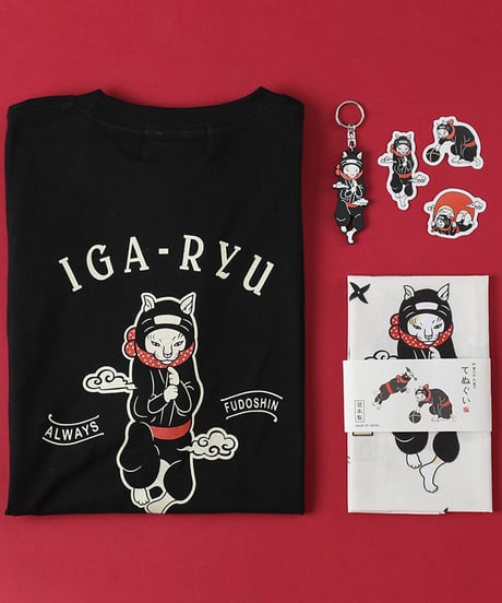 猫忍者 ラバーキーホルダー/NEKONINJA Rubber key chain