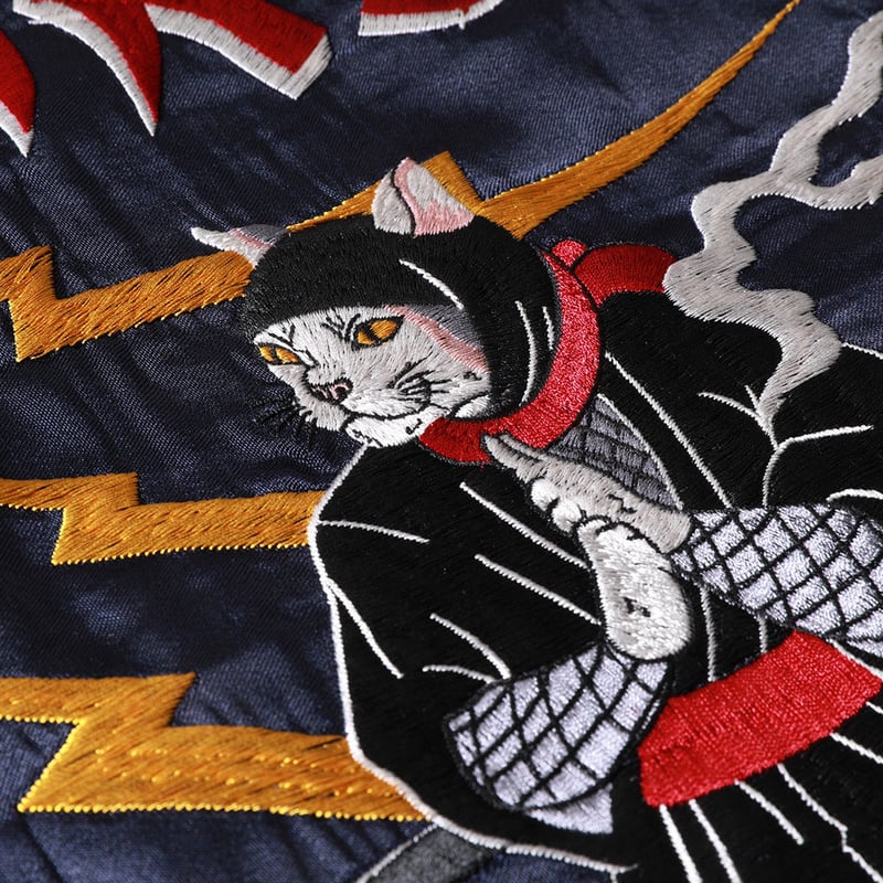 伊賀くみひも 猫忍者スカジャン/IGAKUMIHIMO NEKONINJA SUKAJAN(N...