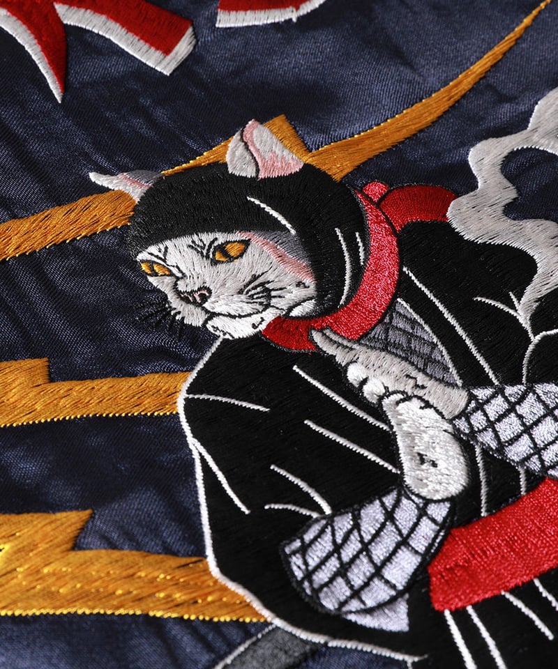 H*K様 絶版ニンジャのスカジャン 伊賀くみひも 猫忍者スカジャン/IGAKUMIHIMO NEKONINJA SUKAJAN(N