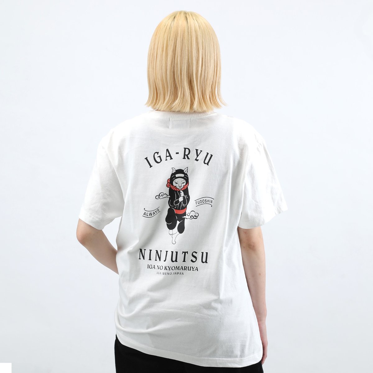 再入荷】猫忍者 忍法Tシャツ/NEKONINJA T-shirts(WHITE) | 伊賀の