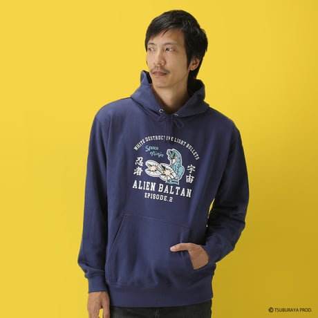 バルタン星人パーカー/ALIEN BALTAN Hoodie(NAVY）
