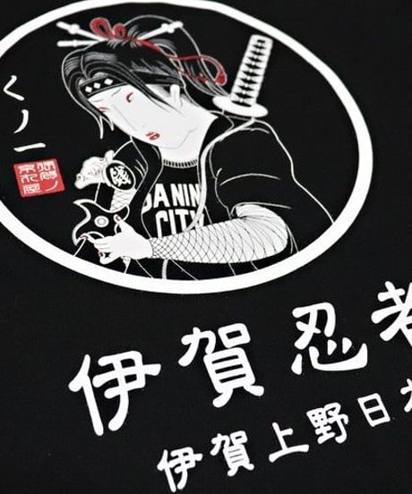 くのいちTシャツ/KUNOICHI T-shirts(BLACK)