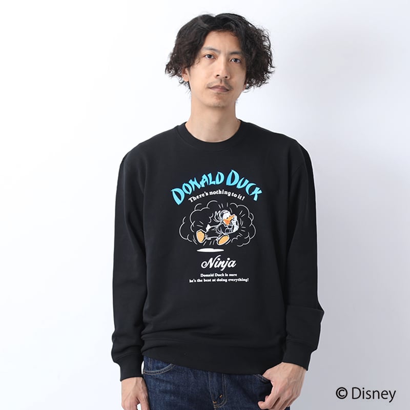 DONALD＞スウェット/ ＜DONALD＞Sweatshirt(BLACK） | 伊賀の京