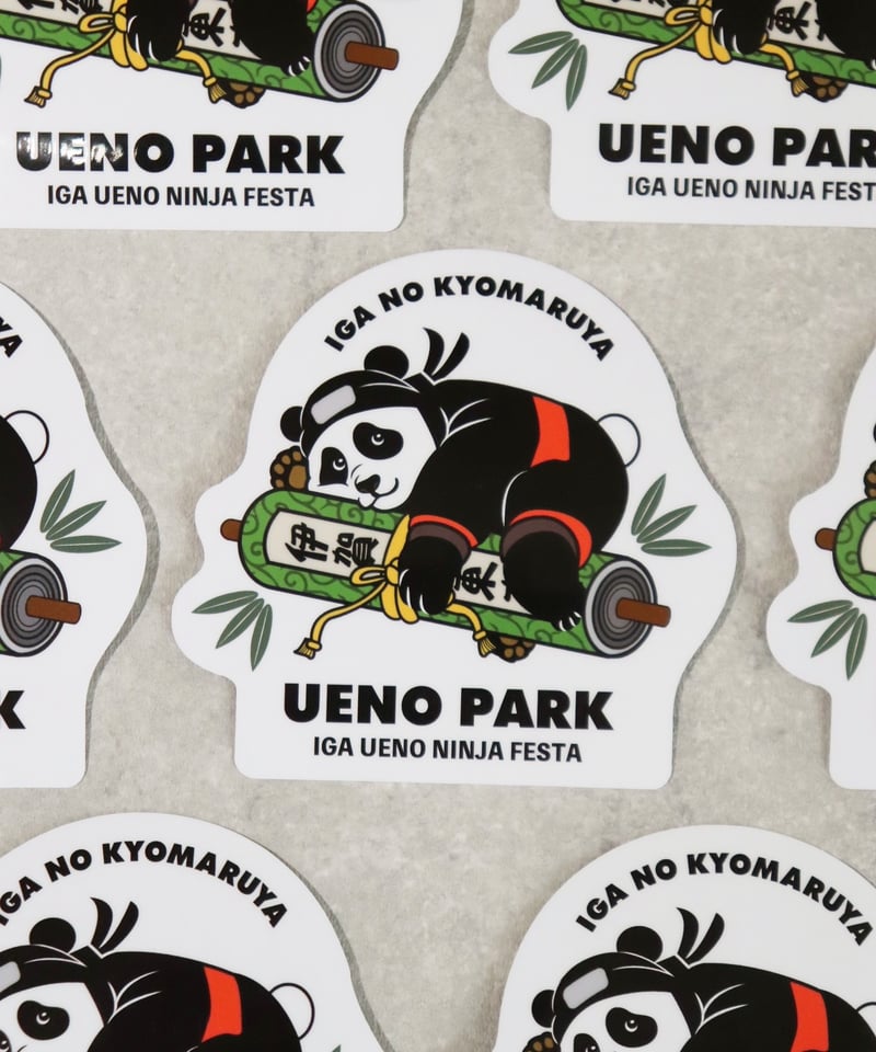 数量限定】パンダ忍者 ステッカー/PANDA NINJA Sticker | 伊賀の京丸屋