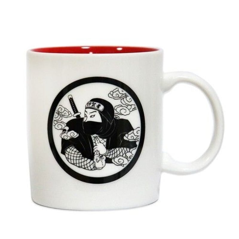 家紋忍者マグカップ/KAMON NINJA Mug(WHITE) | 伊賀の京丸屋