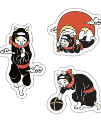 猫忍者ステッカーセット(小)/CAT NINJA Sticker×3(small)