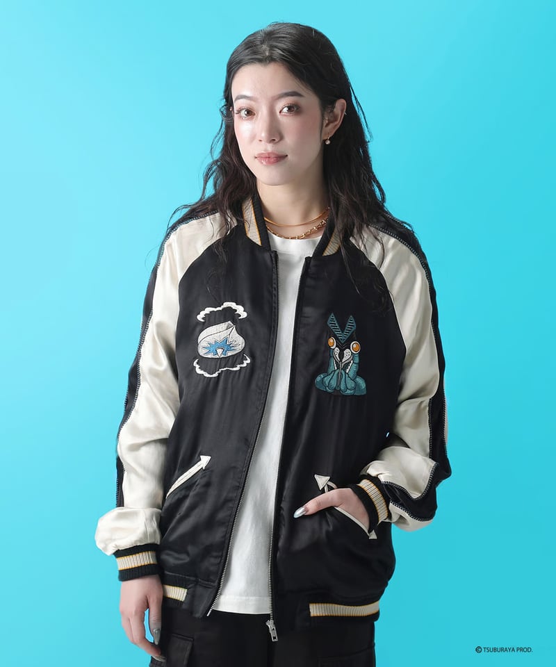 再入荷無し】伊賀くみひもバルタン星人スカジャン/IGAKUMIHIMO ALIEN