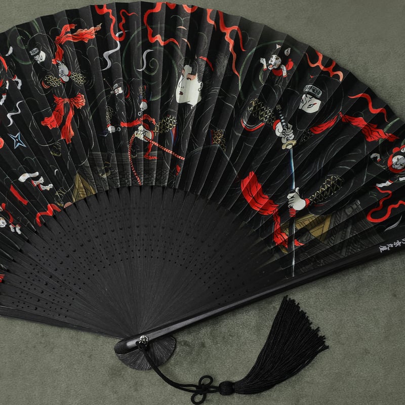 再入荷】伊賀くみひも京扇子 忍者/IGA KUMIHIMO KYOSENSU NINJA |