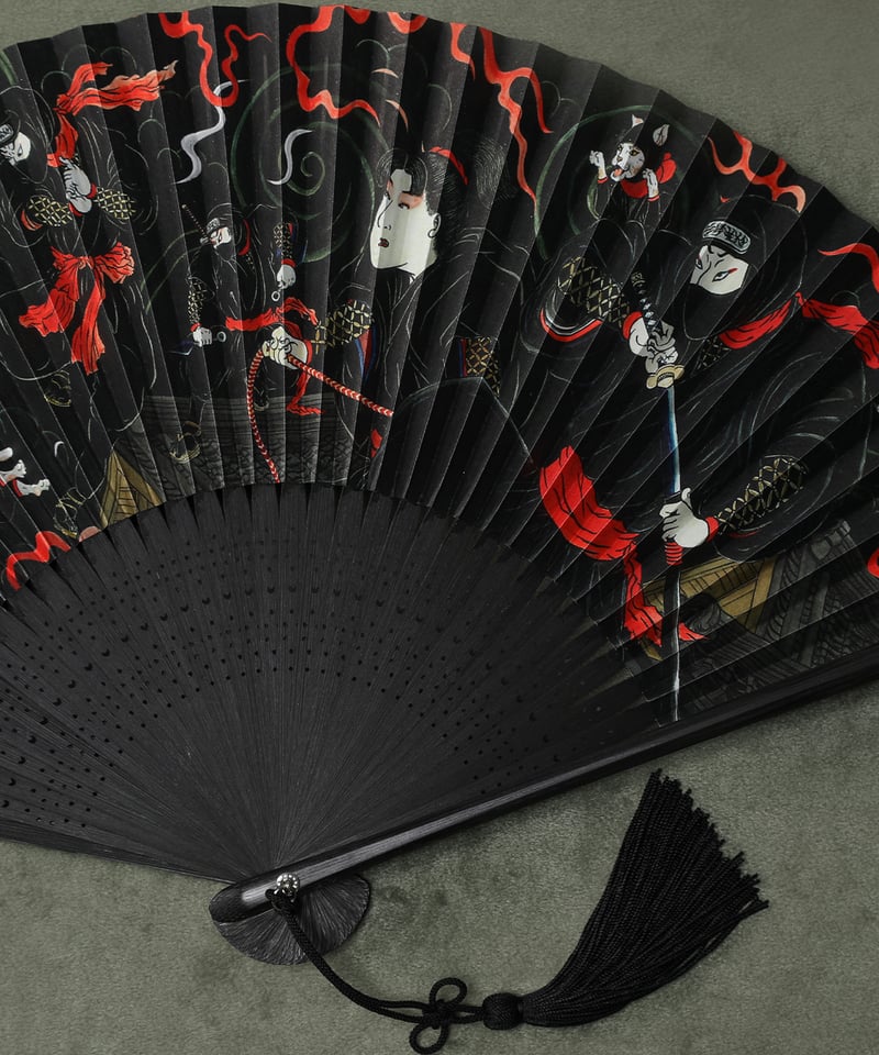 再入荷無し】伊賀くみひも京扇子 忍者/IGA KUMIHIMO KYOSENSU NINJA