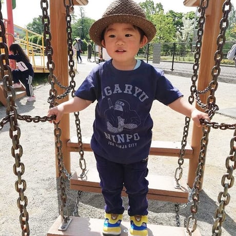 忍者忍法 キッズＴシャツ /NINJA NINPO KIDS T-shirts(NAVY)