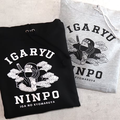忍法 プルオーバーパーカー/NINPO Hoodie (BK)