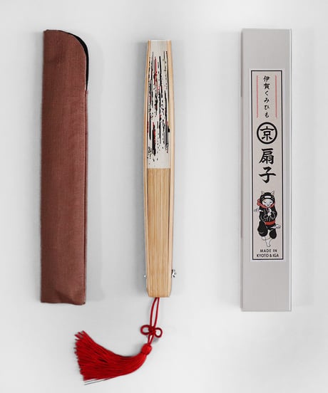 【再入荷無し】伊賀くみひも京扇子 猫忍者/IGA KUMIHIMO KYOSENSU NEKONINJA